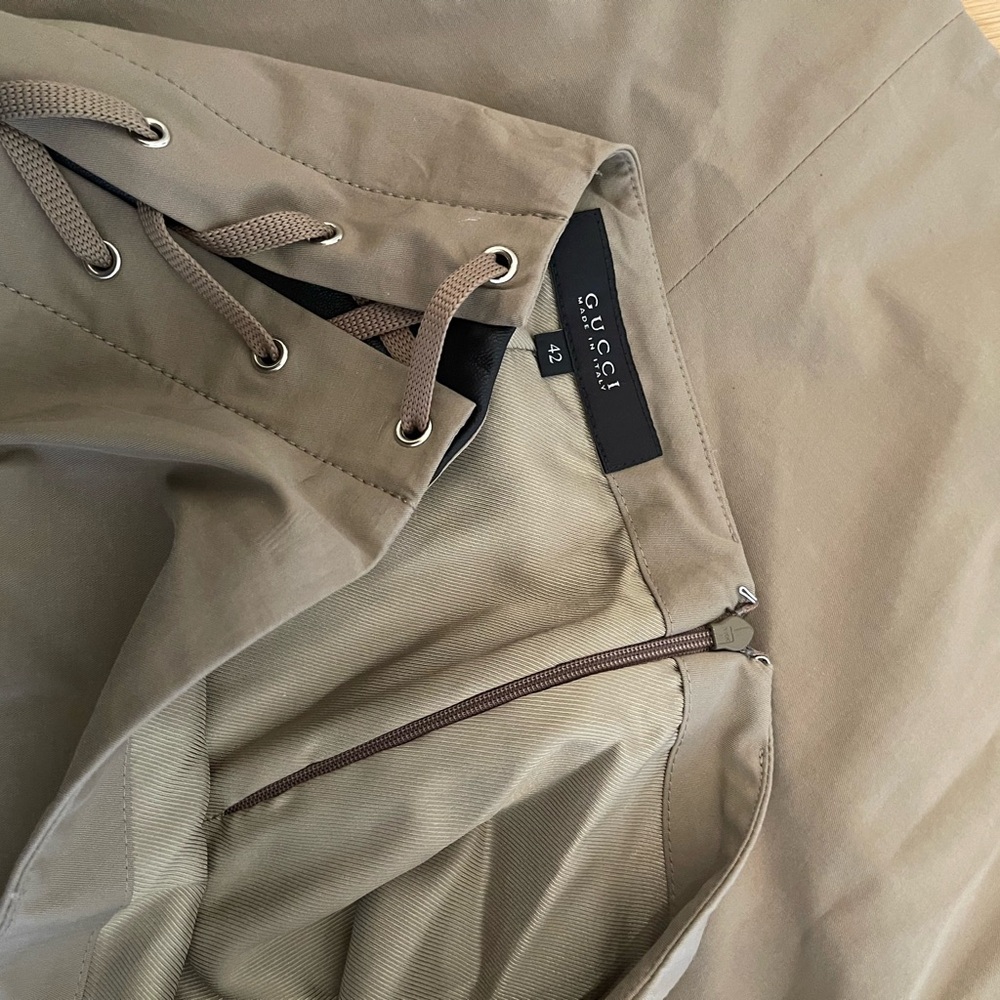 Gucci Tan Side Lace-Up skirt